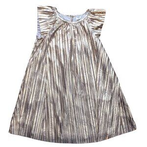 OshKosh B'Gosh Metallic Gold Celebration Dress Size Girls 4T